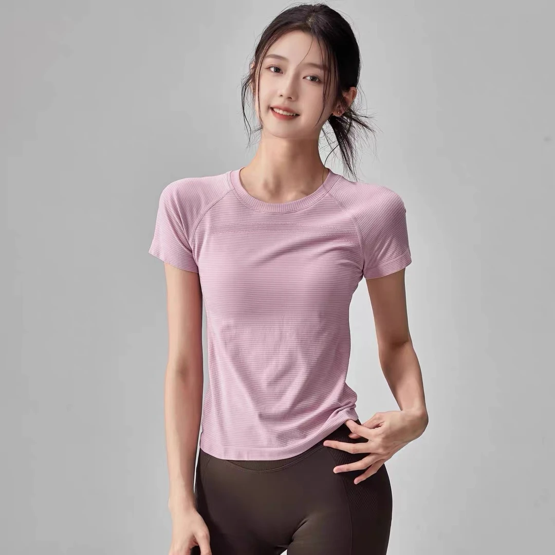 圆领健身短袖跑步运动T恤透气速干上衣训练吸汗修身型t恤时尚百搭