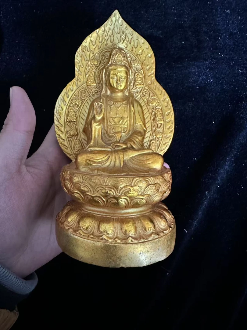 1个家具摆件   现代精美摆件 金佛 现代复古摆件