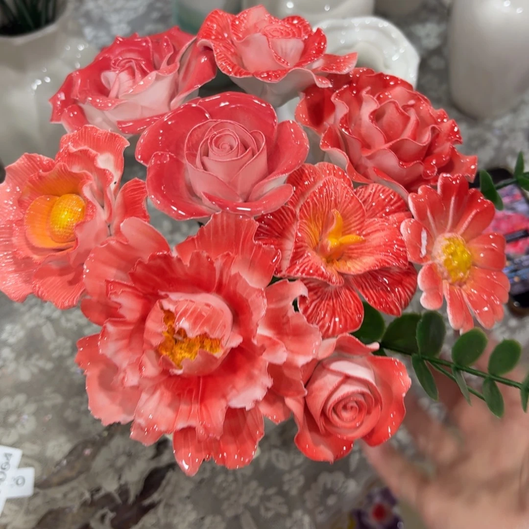 331 陶瓷花拍满20元发货退款拉黑