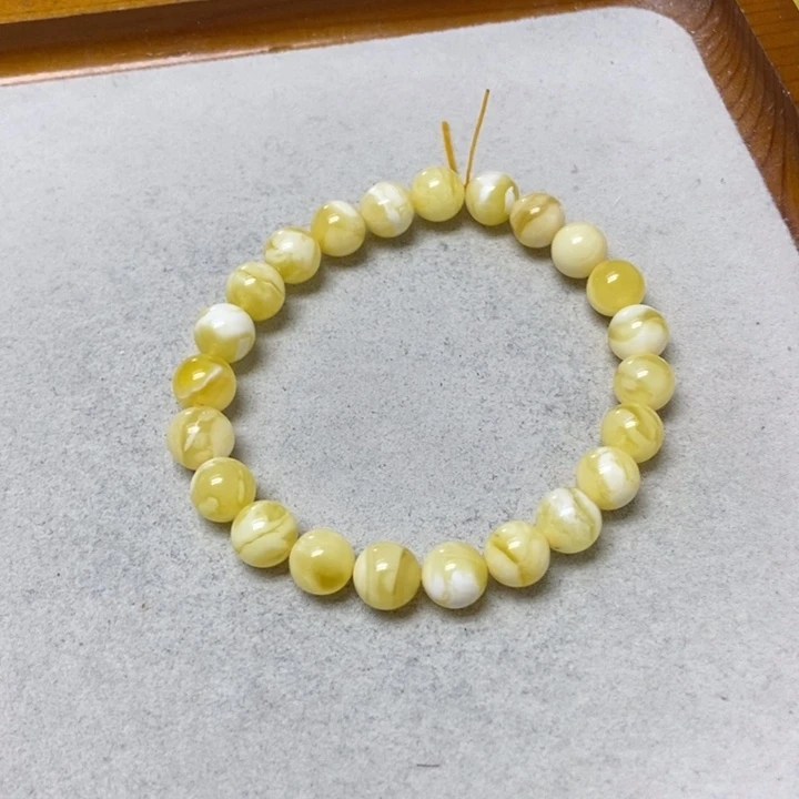 裸石蜜蜡未镶嵌手串