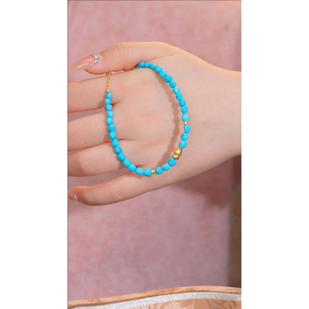 绿松石手链未镶嵌多样性发 美松@@N3991