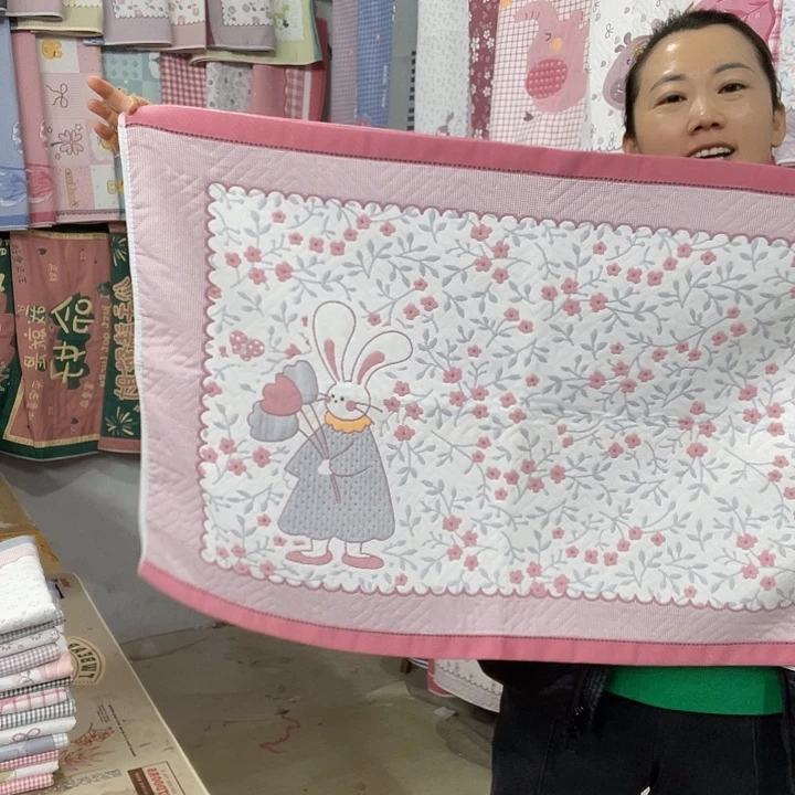棉特价粉色花园兔