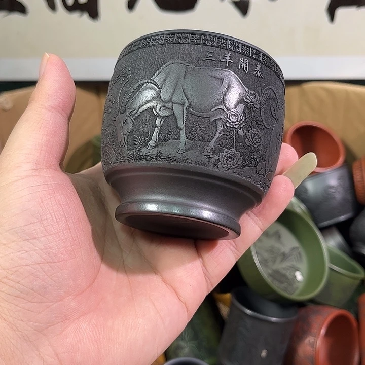 茶杯紫砂全手工紫砂主人杯