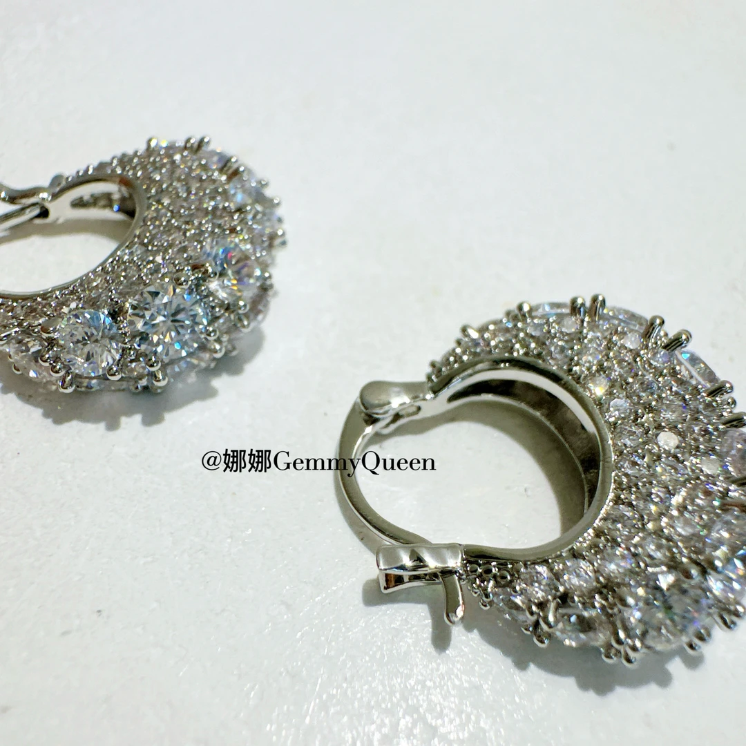 铜合金合成锆石耳饰 娜娜GemmyQueen耳环GQ04526