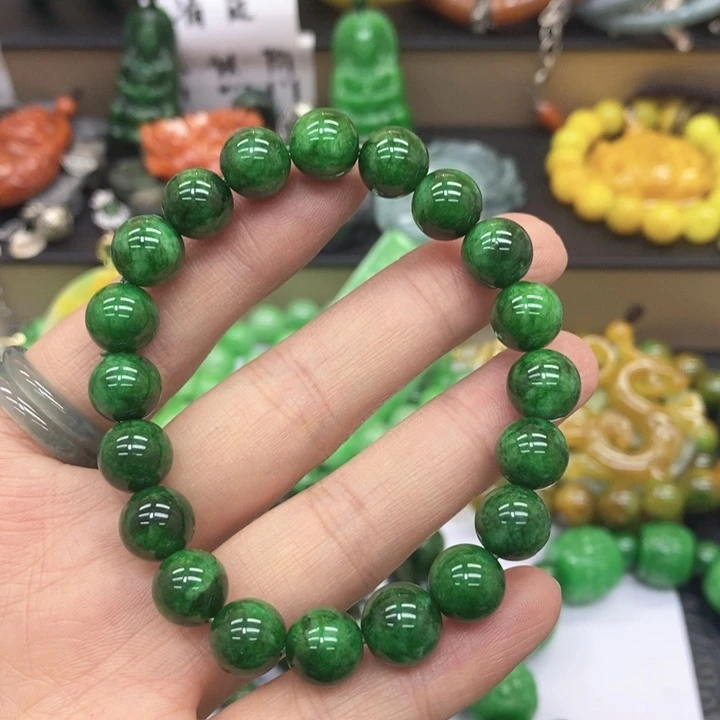 翡翠未镶嵌手链手链37