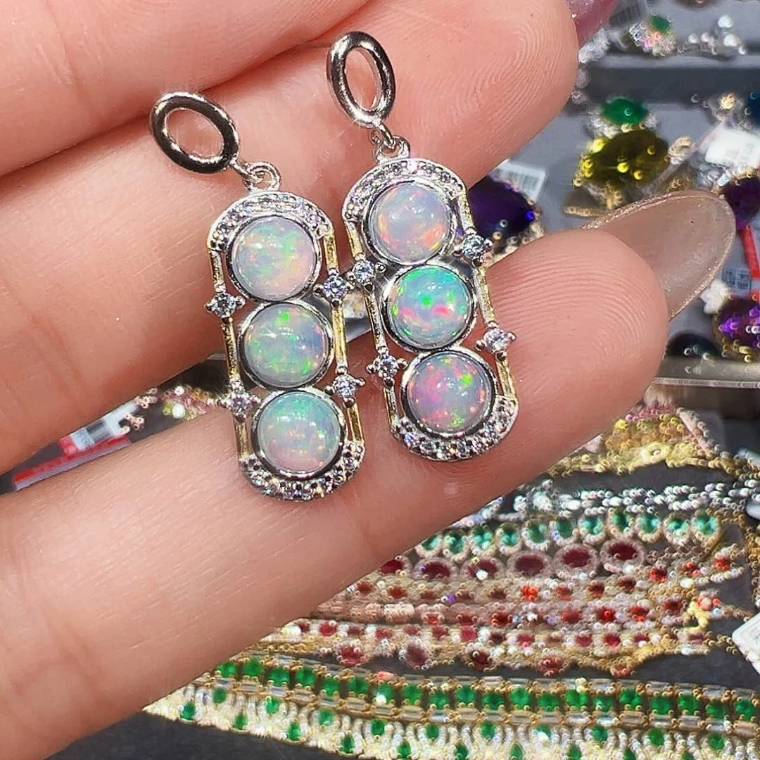 银S925镶嵌欧泊珠宝奇石