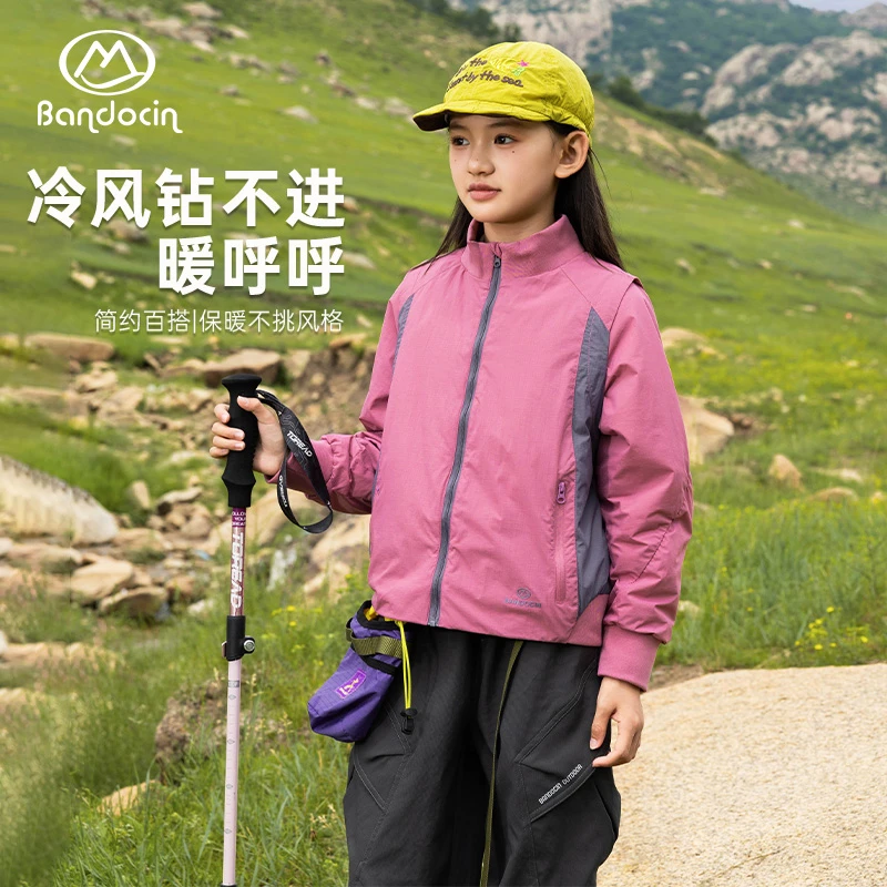 BANDOCIN/半度闲女童轻棉衣棉服秋季新款轻量化春秋防风保暖外套