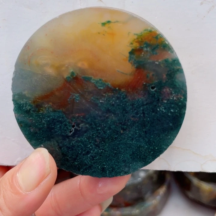 定制玛瑙蓝****0定制水草玛瑙公主扣