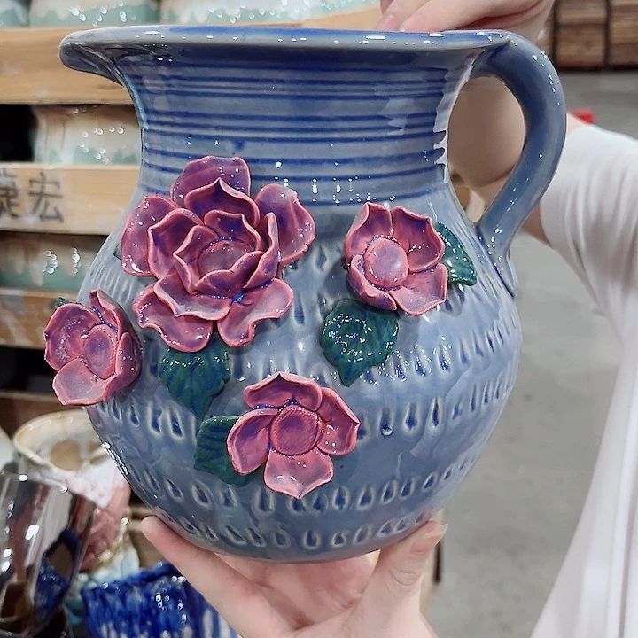 有孔.凑单10元陶瓷花盆发货！