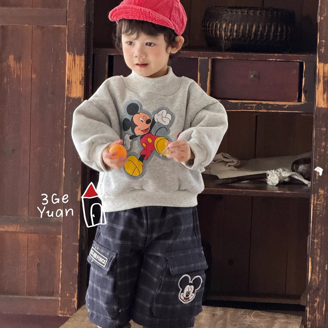 SGY 9168 婴童卫衣格子裤套装洋气宝宝穿搭