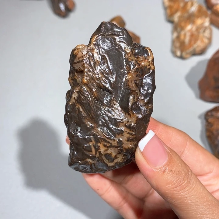 玛瑙/玉髓车挂合金石****缘67