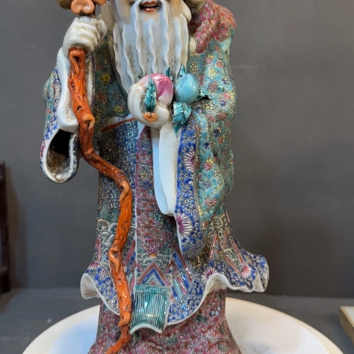 摆件用****4瓷器摆件粉彩