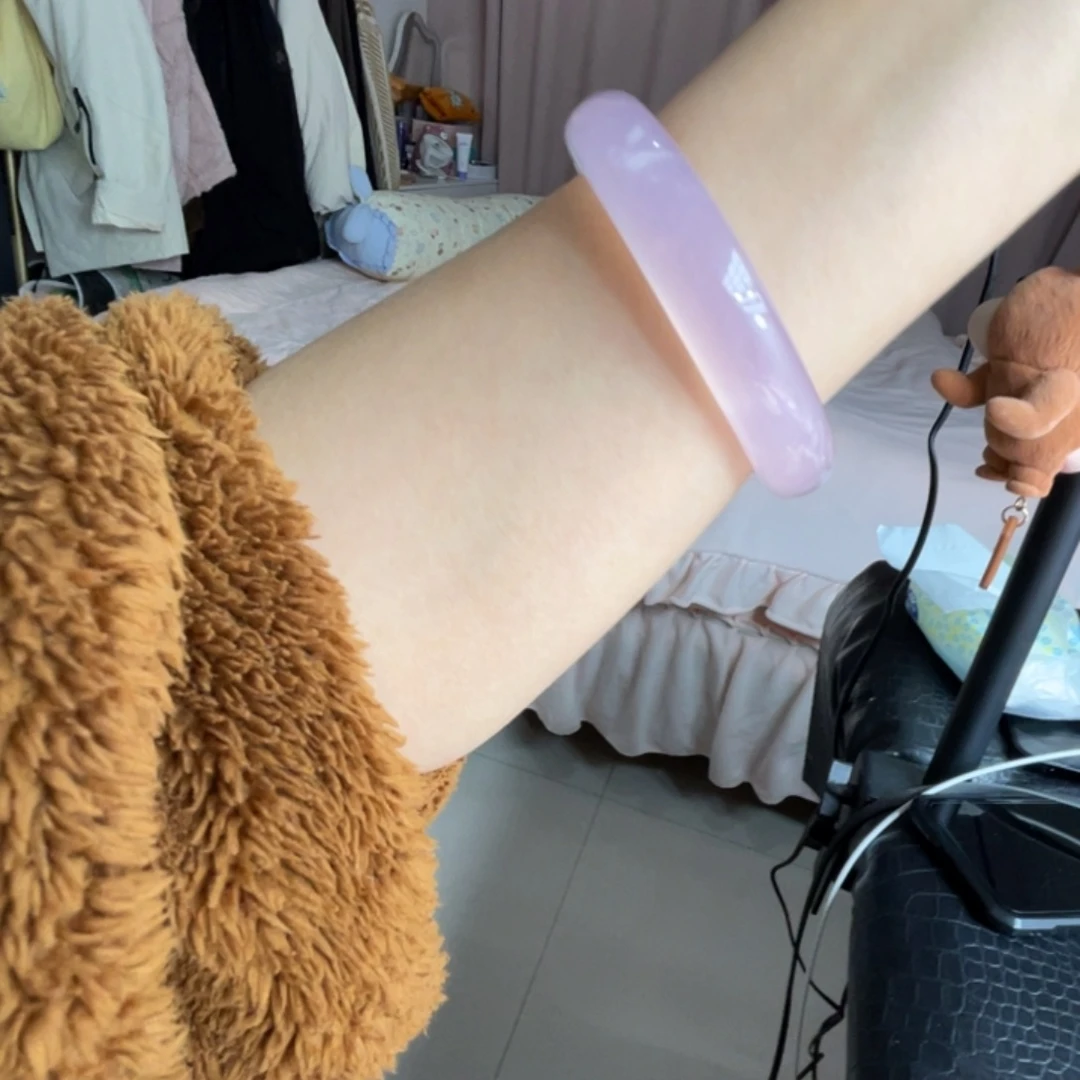 水晶手镯未镶嵌手镯62.6圈口8号