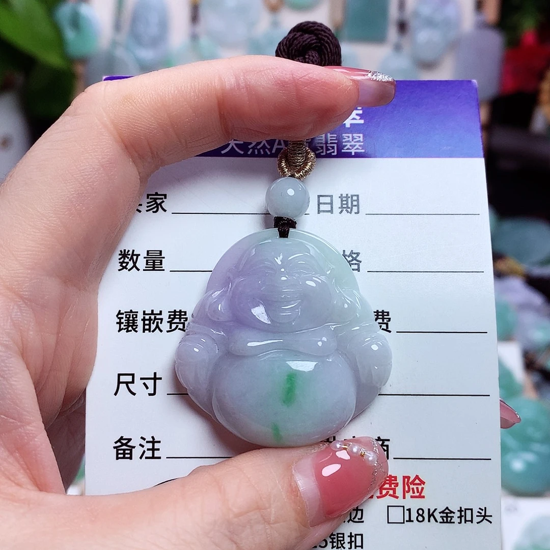 翡翠未镶嵌颈饰佛公30