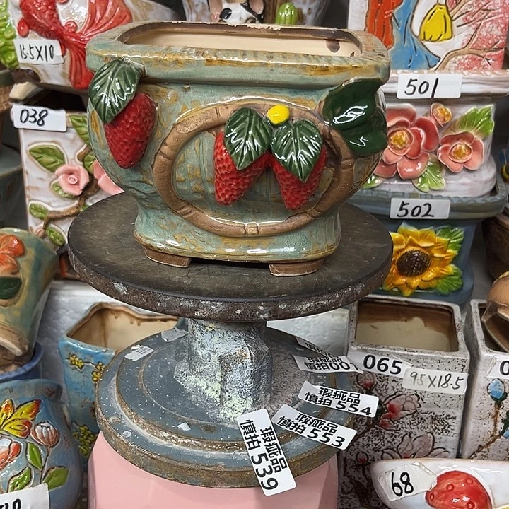 粗陶材质多肉花盆