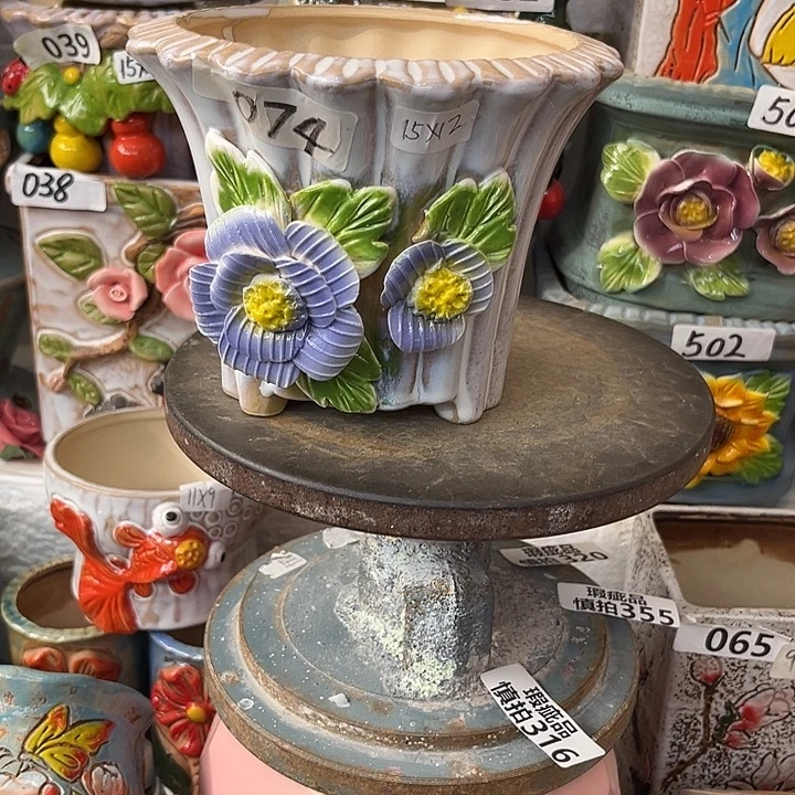 粗陶材质多肉花盆