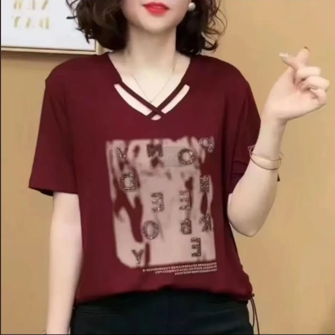 【无抽绳】2025女式夏款印花半袖3