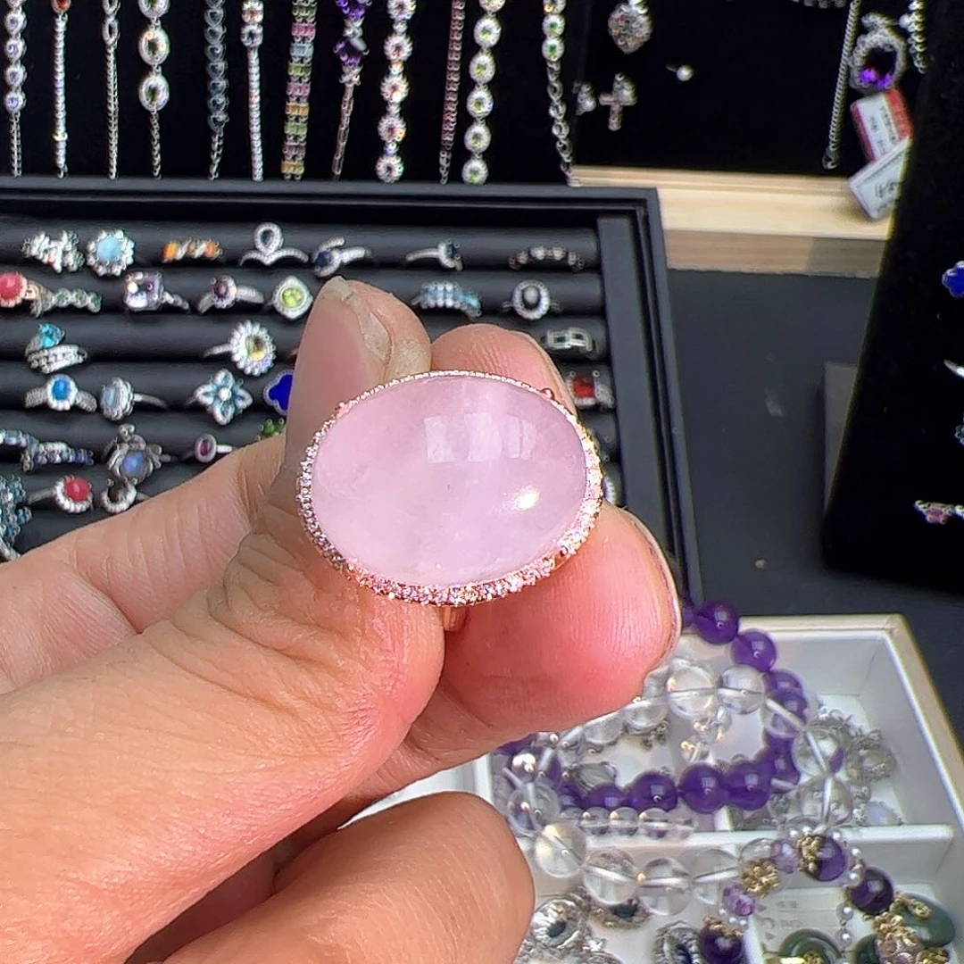 紫晶珠宝半成品银S925镶嵌