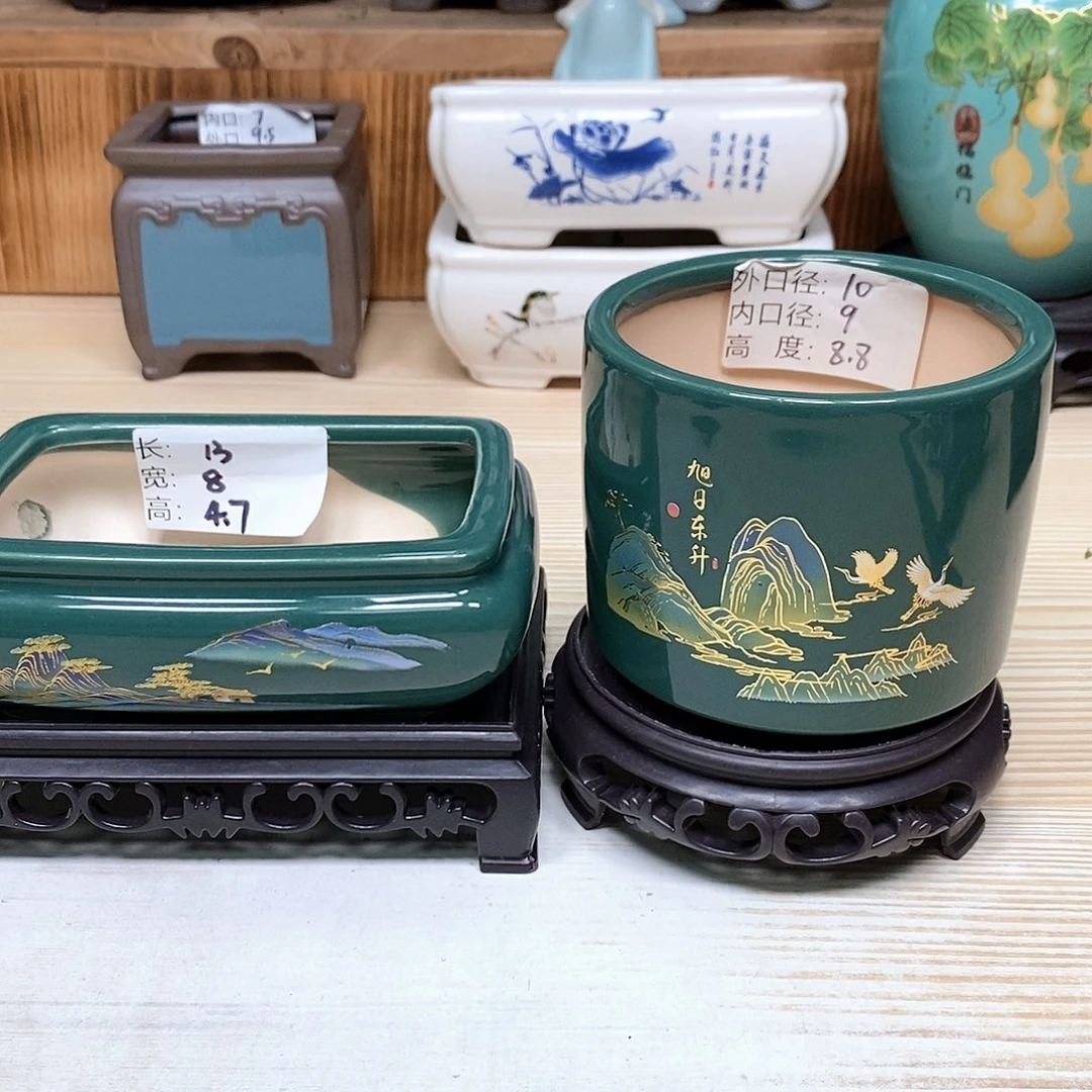 陶瓷紫砂花盆浮力