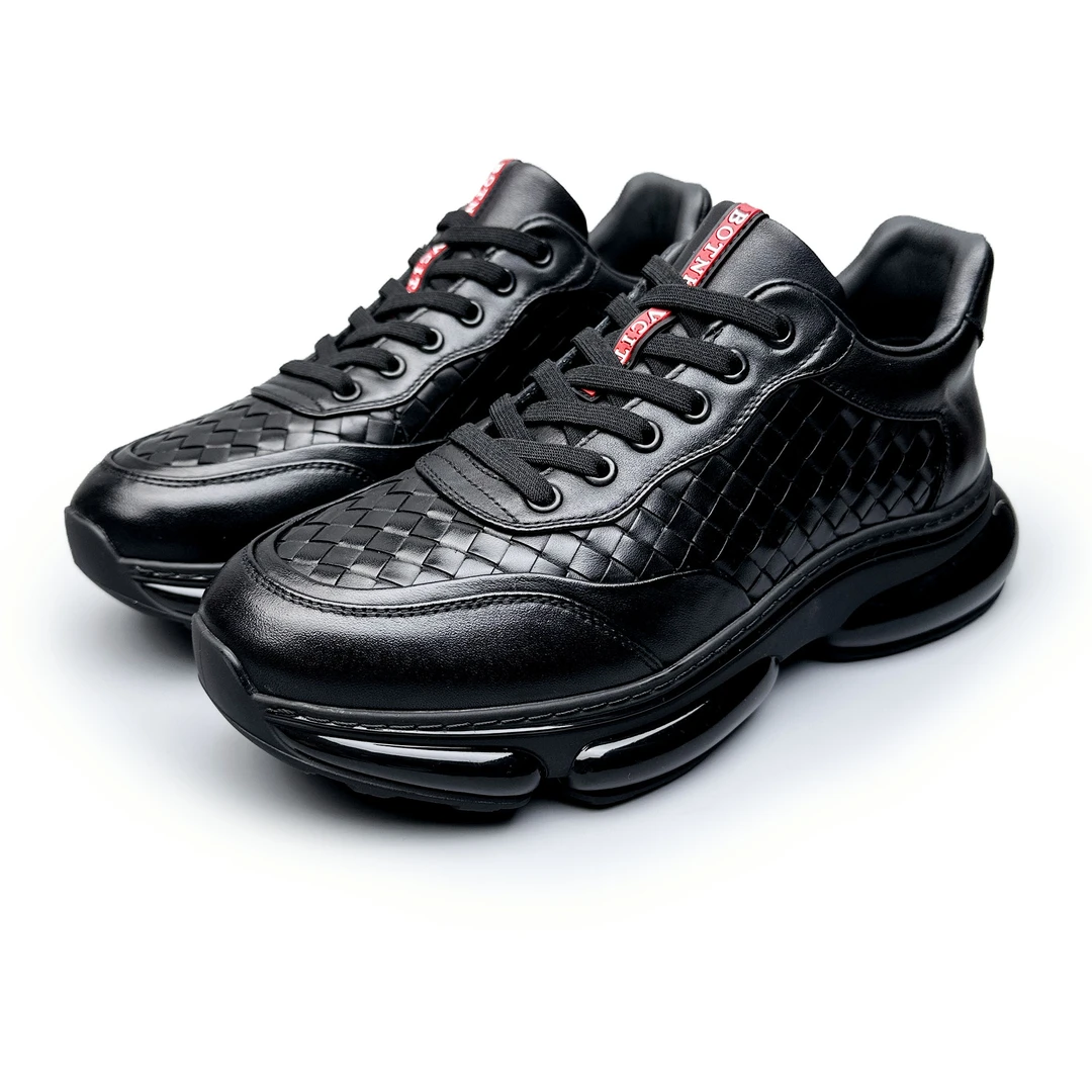 BIEUBRAYR/【有单有棉】编织皮气垫底休闲商务时尚百搭男鞋舒适