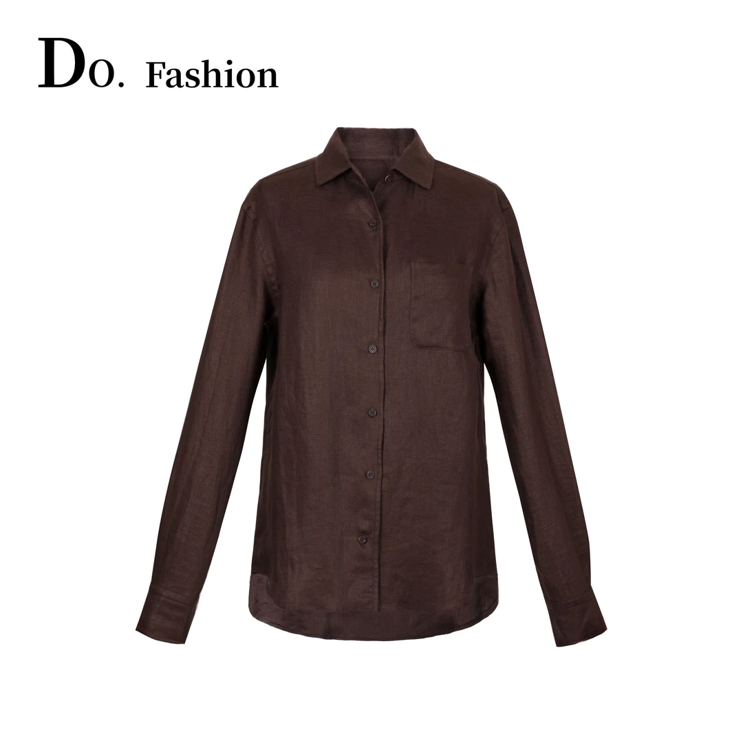 【Do.Fashion欧阳】“oldmoney”意大利进口衬衣百搭亚麻衬衫长袖上衣
