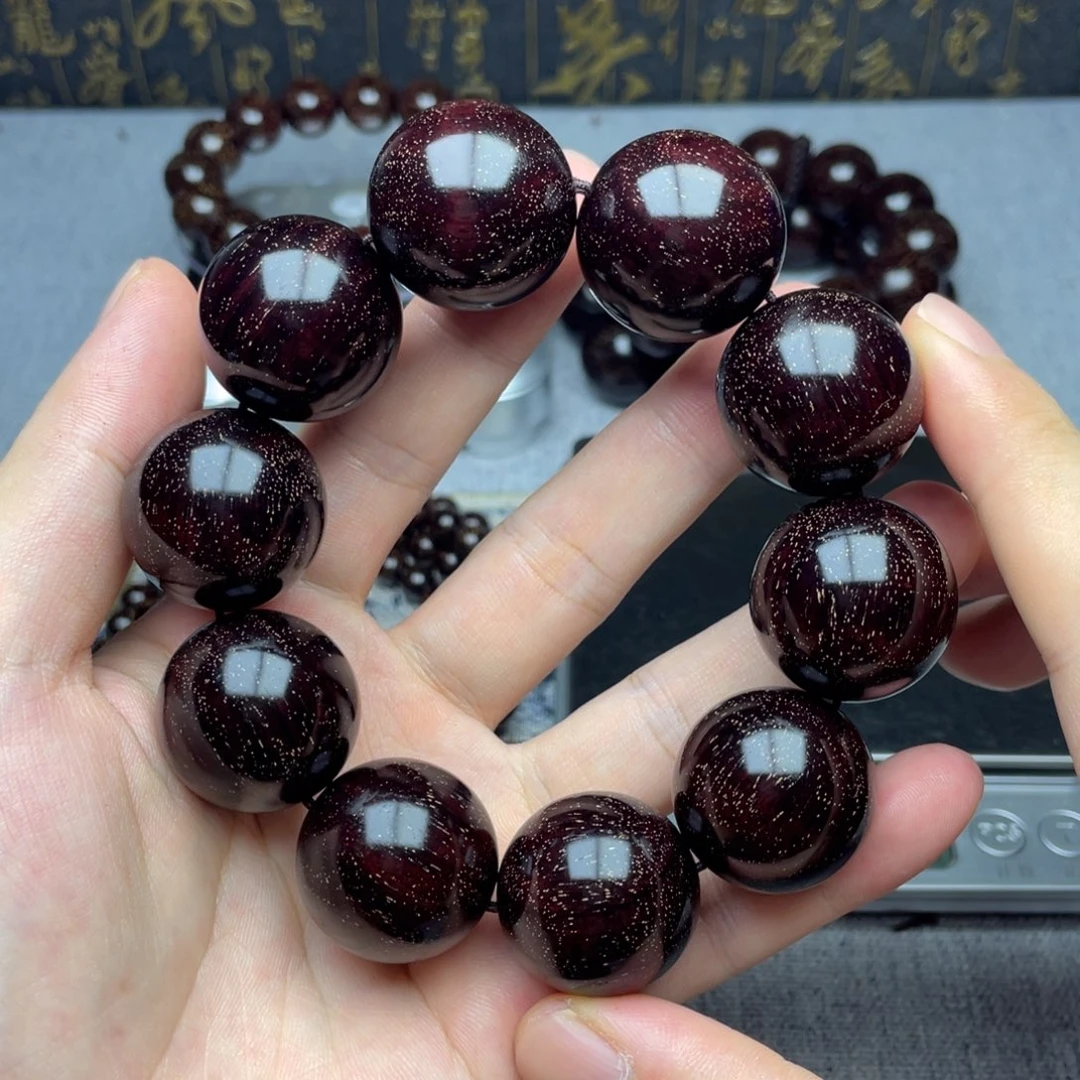 檀香紫檀（小叶紫檀）2.5 10颗 小满金星