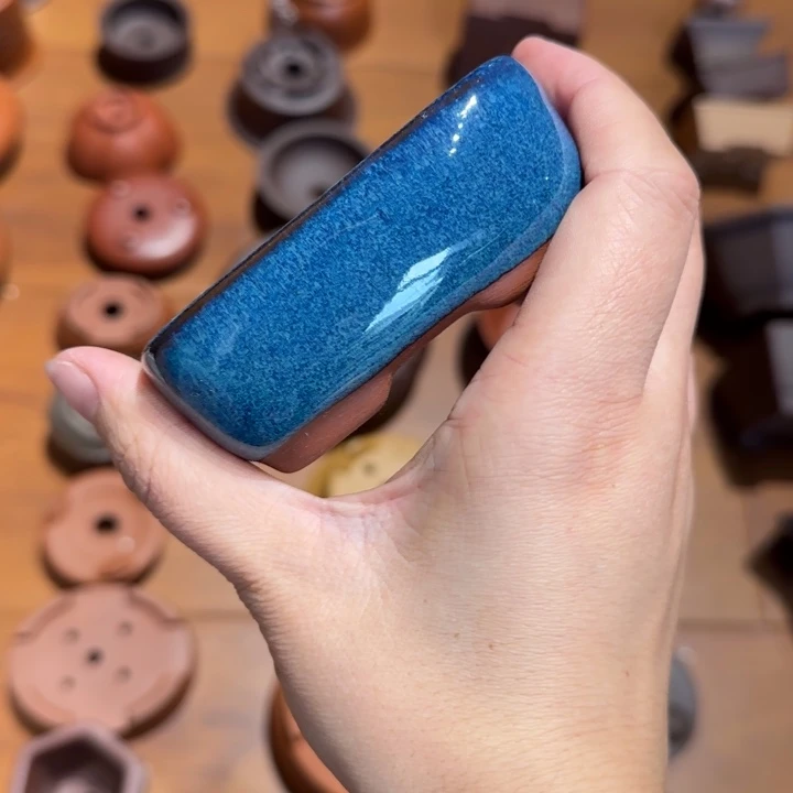 紫砂花盆半手工制作