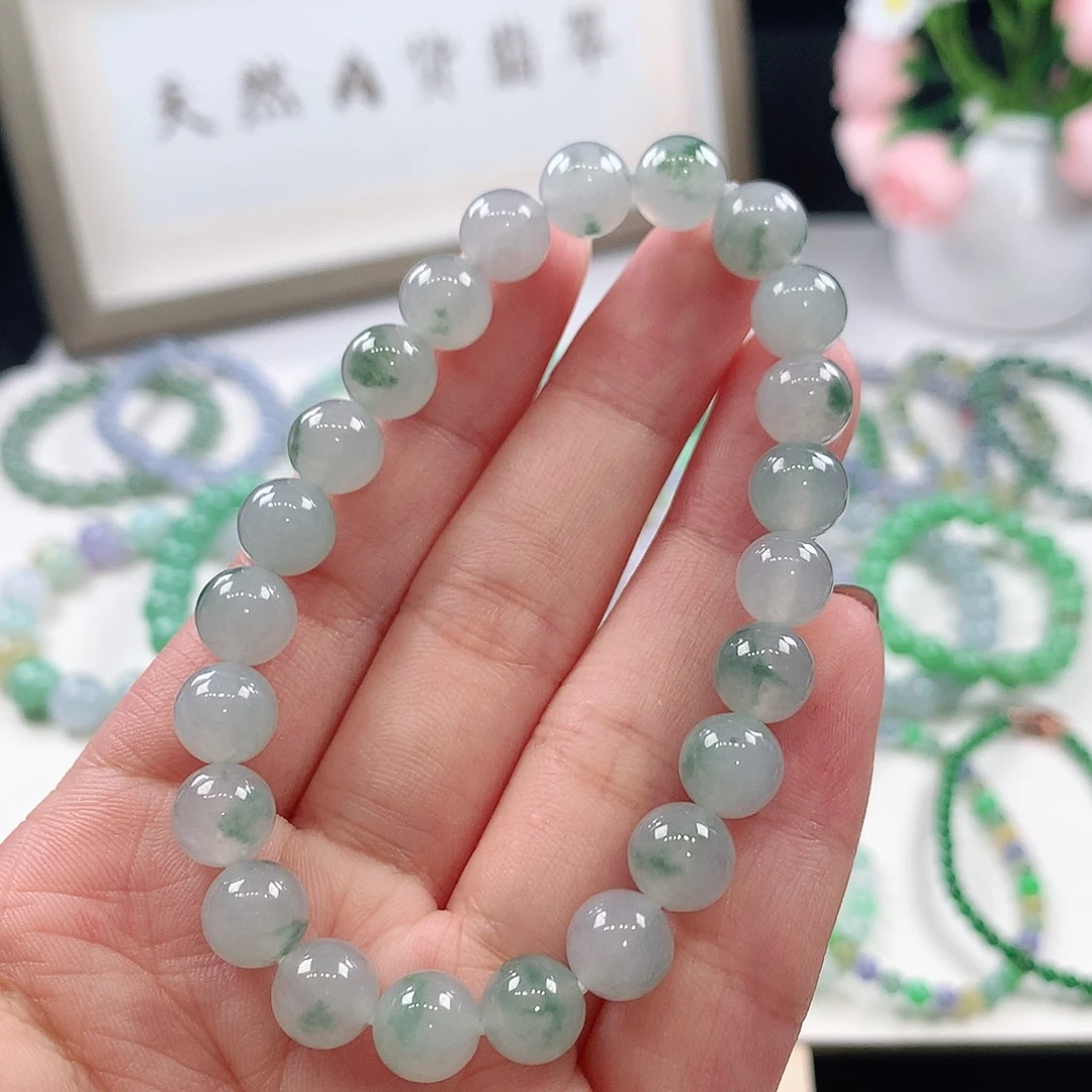 翡翠未镶嵌手链8.4mm