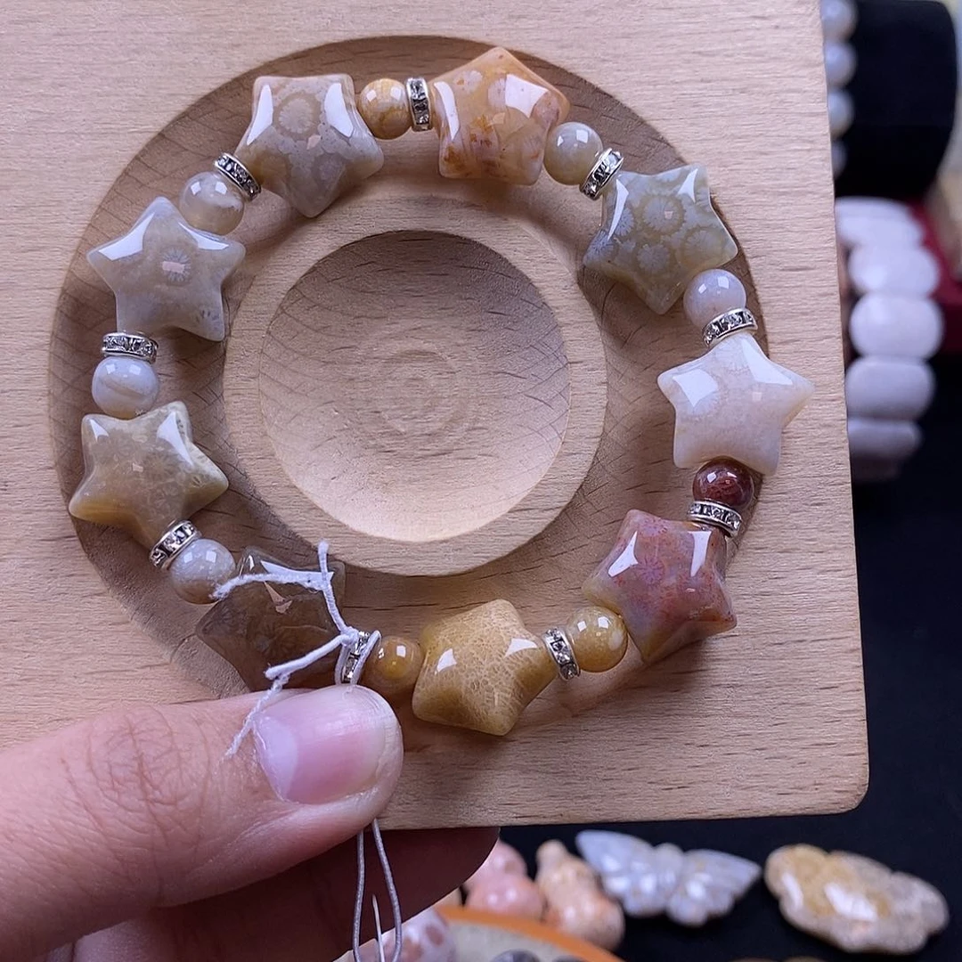 硅化珊瑚（珊瑚玉）手牌未镶嵌福利放漏 56