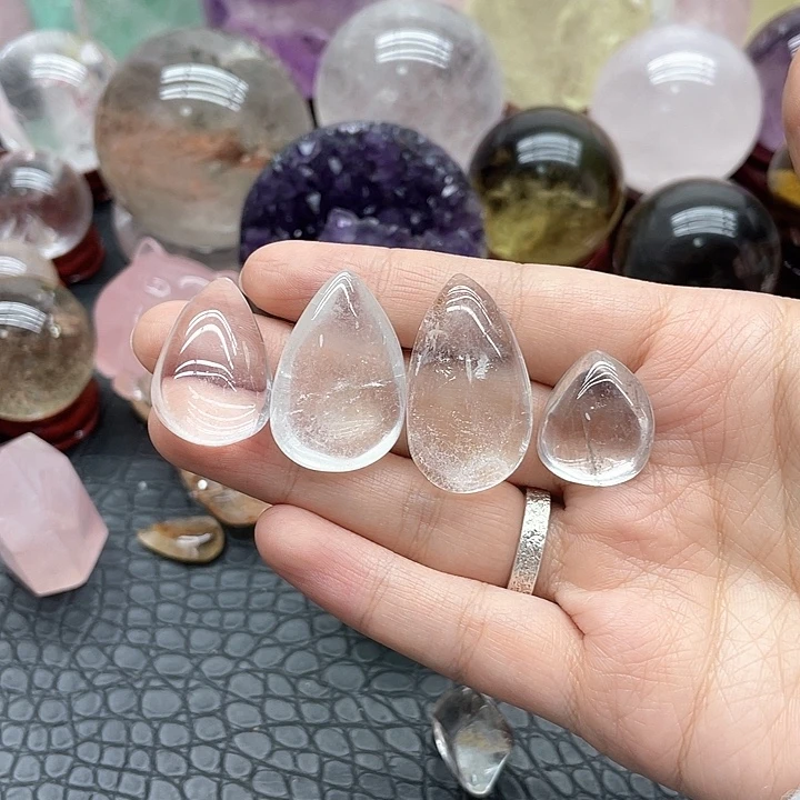 水晶珠宝半成品未镶嵌24白水滴