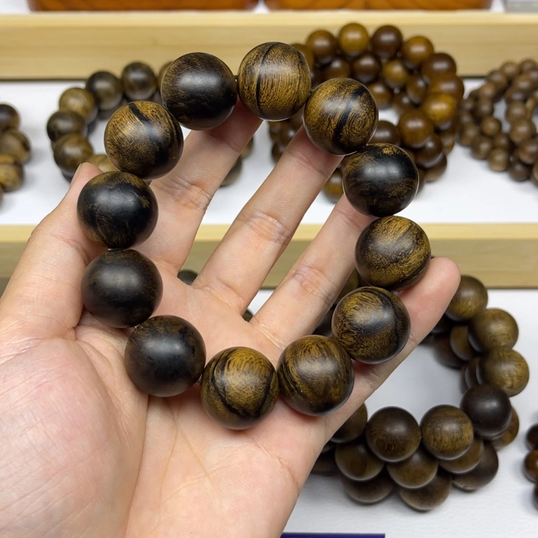 用***2手串沉香越南芽庄白棋楠2.0