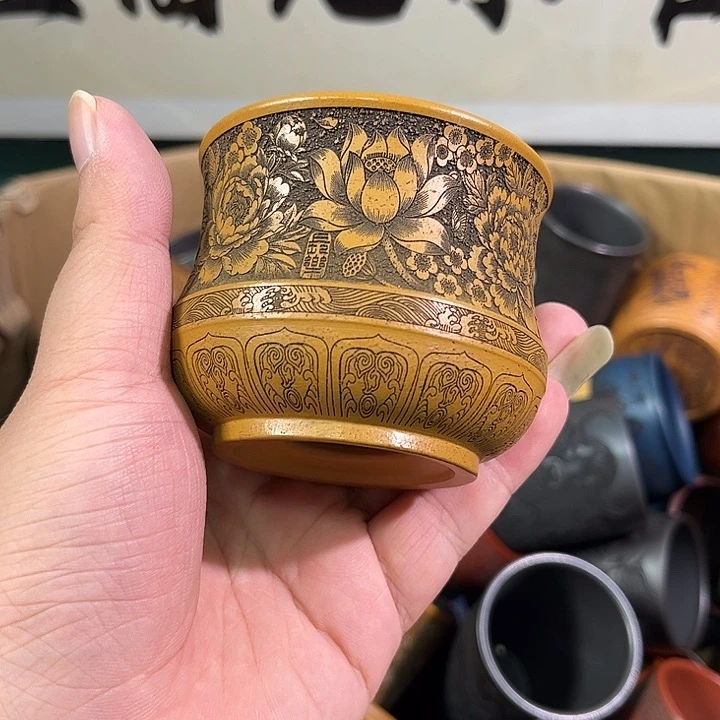 茶杯紫砂全手工紫砂主人杯
