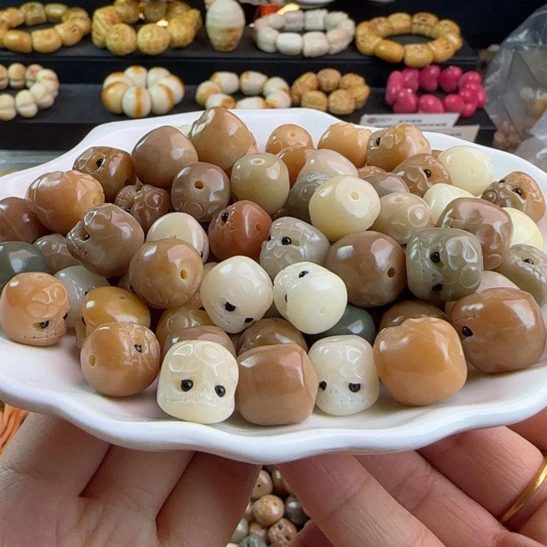手串菩提根/象牙果瑕疵卡12-14阿呆30颗