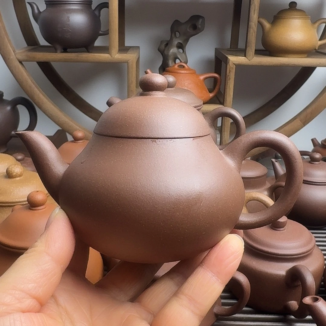 茶壶紫砂200cc梨形嫩底槽清