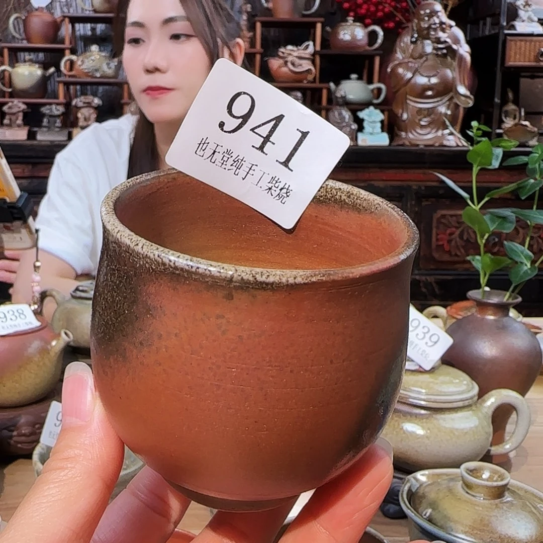 纯柴烧手工杯子150容量
