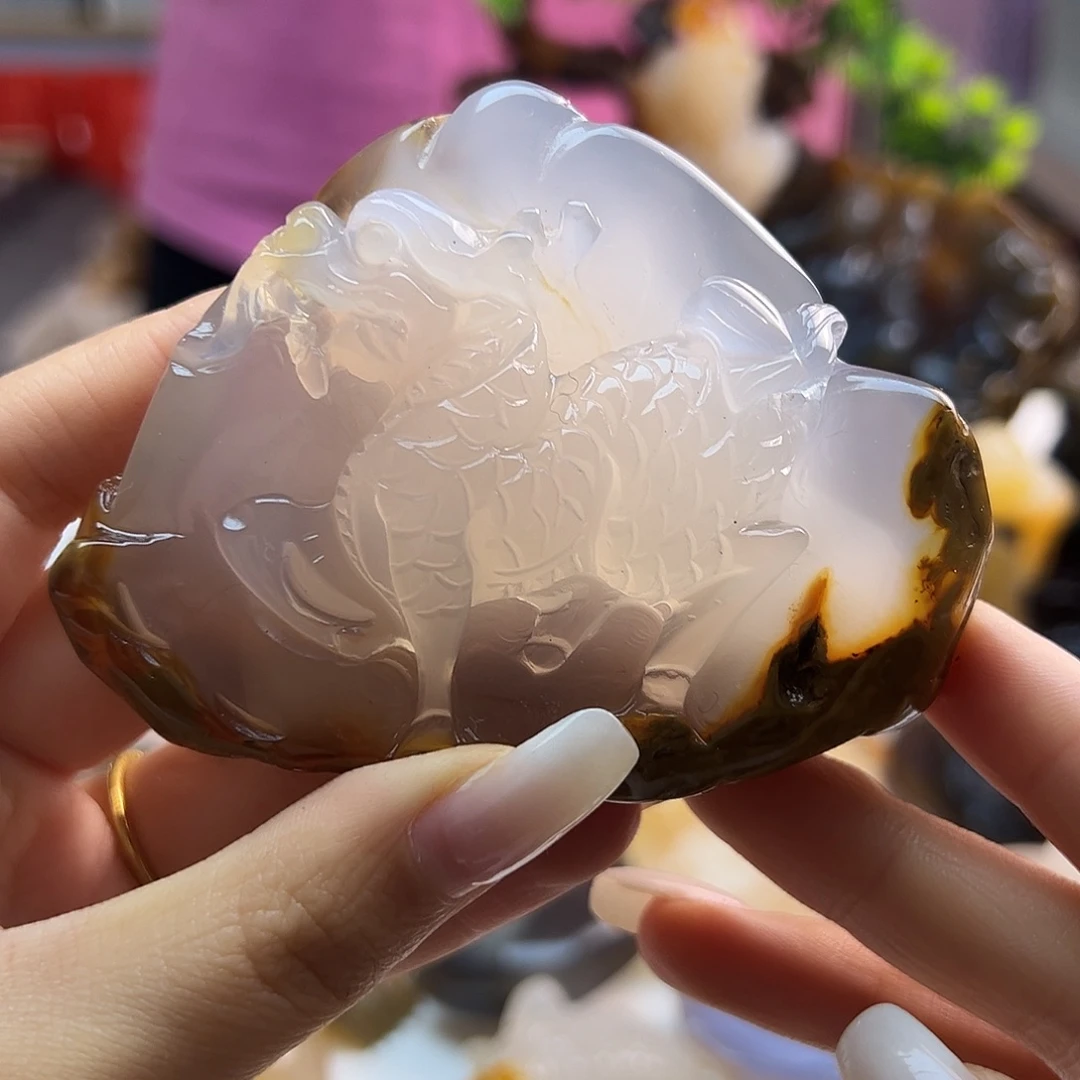 玛瑙/玉髓未镶嵌吊坠(不含链)