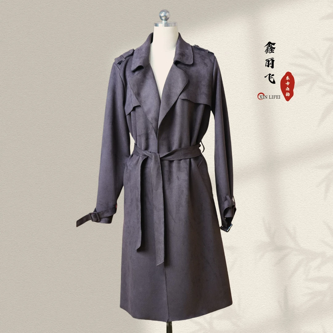 百搭气质时尚高端大牌风衣外套女春秋季欧美英伦风中长款风衣