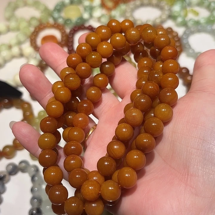 未镶嵌蛇纹石玉手串