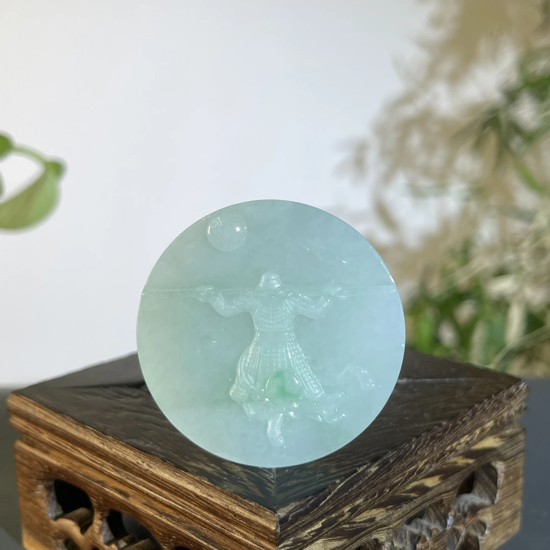 JCB21-80   天然缅甸A货翡翠   大圣归来