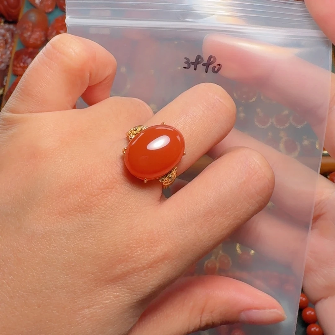 南红玛瑙南红银S925镶嵌