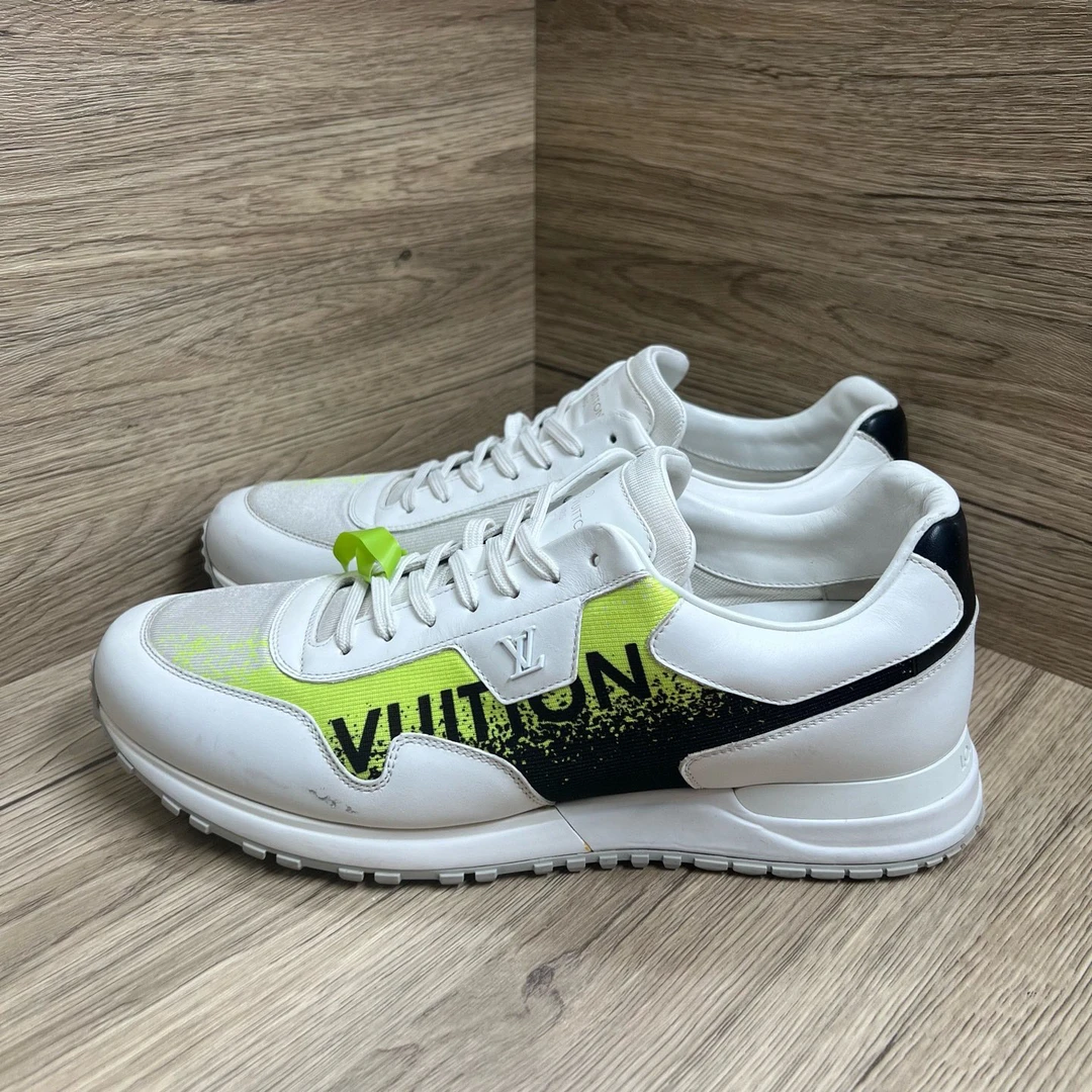 95新 LouisVuitton/路易威登 Run Away 白绿运动鞋 43码