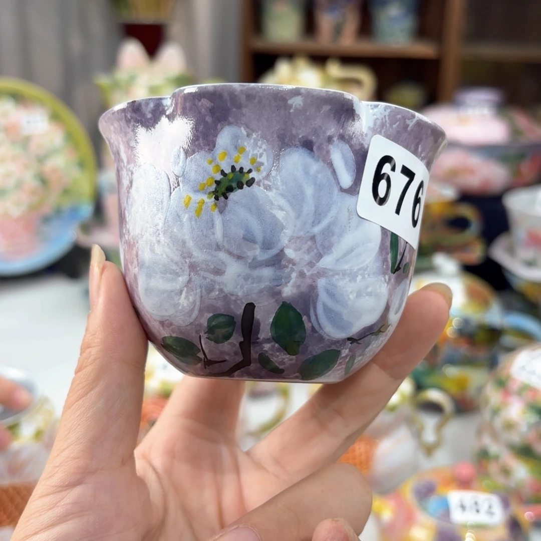 景德镇手绘高温釉下彩陶瓷茶具