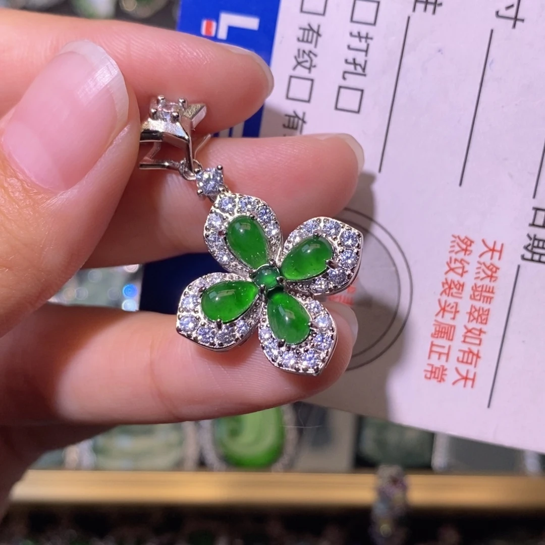 翡翠未镶嵌颈饰天然