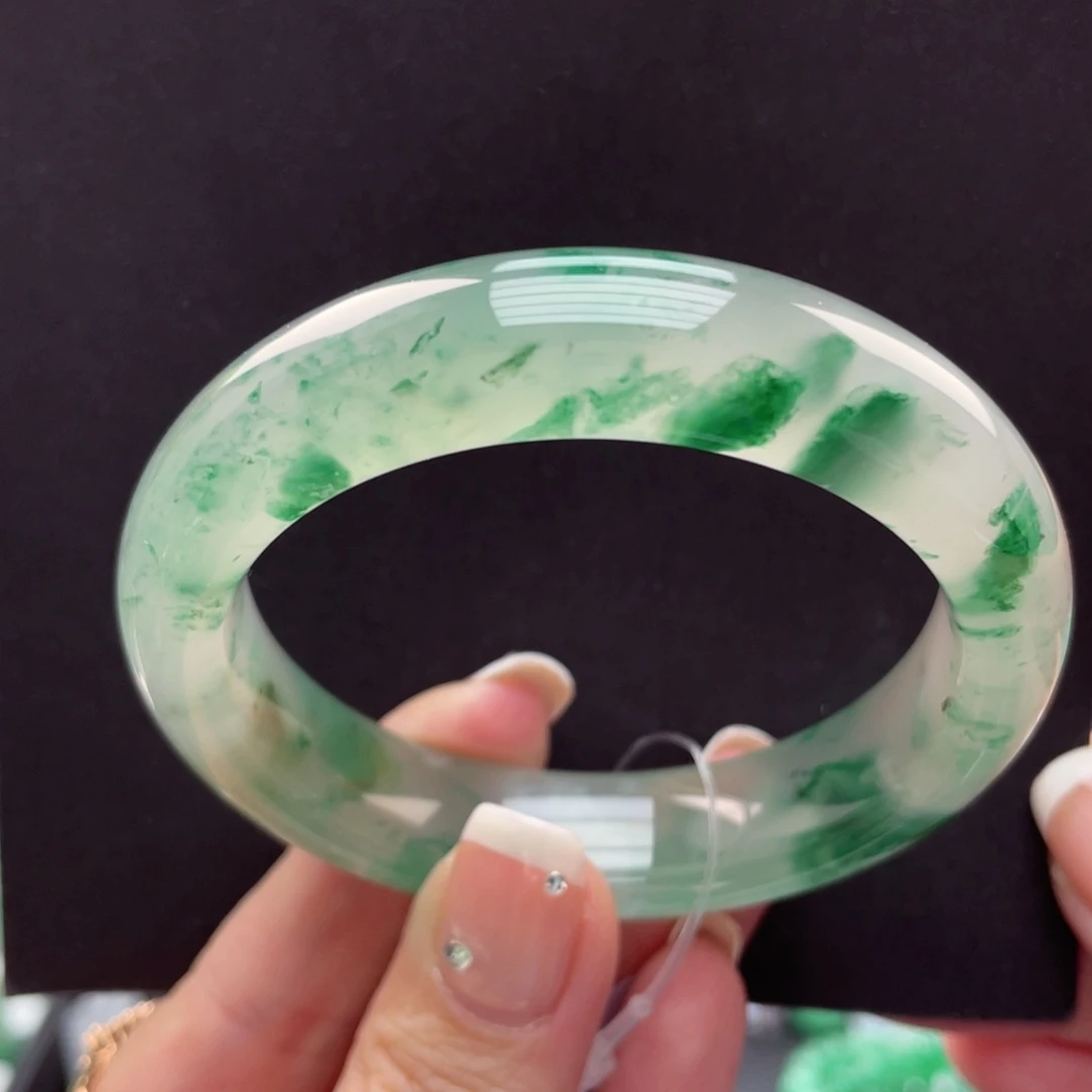 石英质玉手镯未镶嵌雷*53-54圈