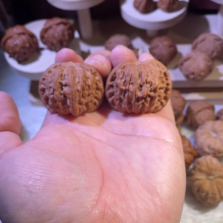 文玩核桃把件11-磨盘