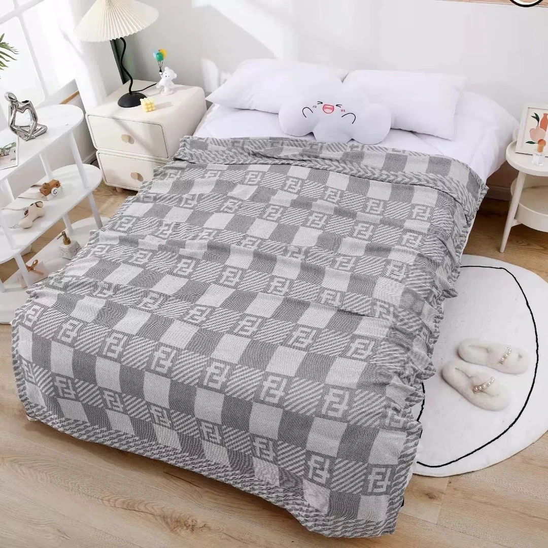 【航空毯】150*200单人植物花卉夏季加厚双层亚麻毯亲肤夏凉被双面