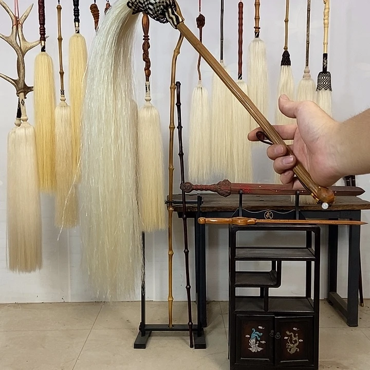 纯手工制作马尾拂尘