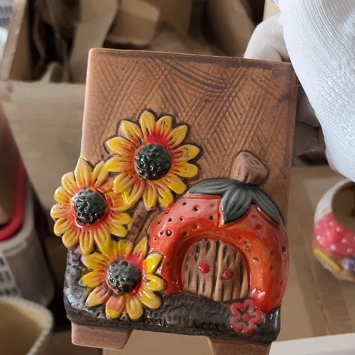 粗陶材质多肉花盆