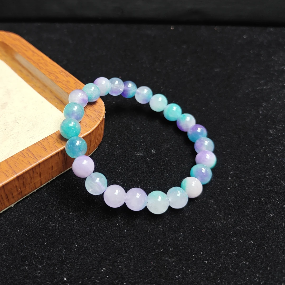 [停业清货]缅甸冰底宝蓝绿8m手串--308-多样性发一