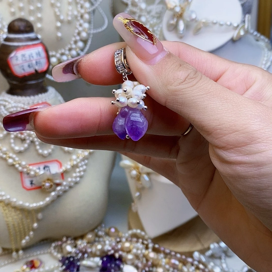 淡水珍珠颈饰银S925镶嵌